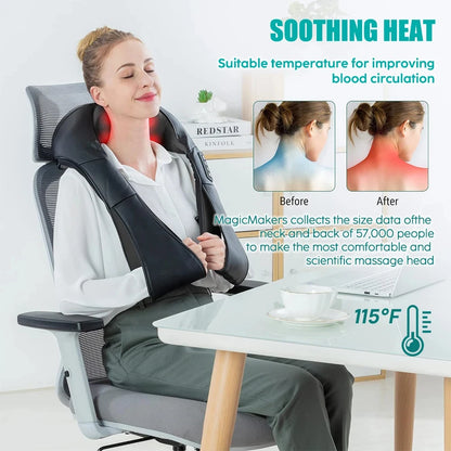 ZenShiatsu Heated Neck & Shoulder Massager