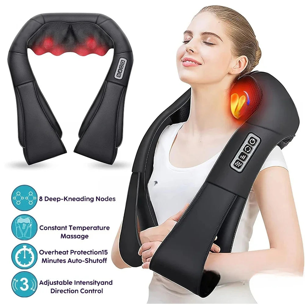 ZenShiatsu Heated Neck & Shoulder Massager